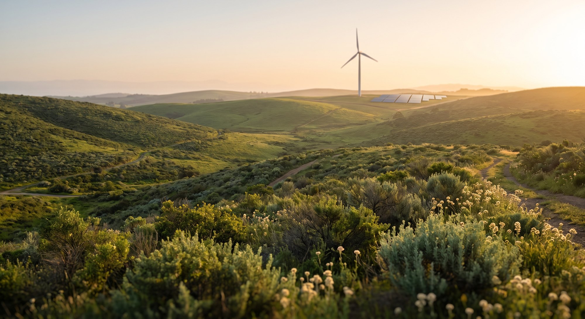 Energia regenerativa em harmonia com a natureza